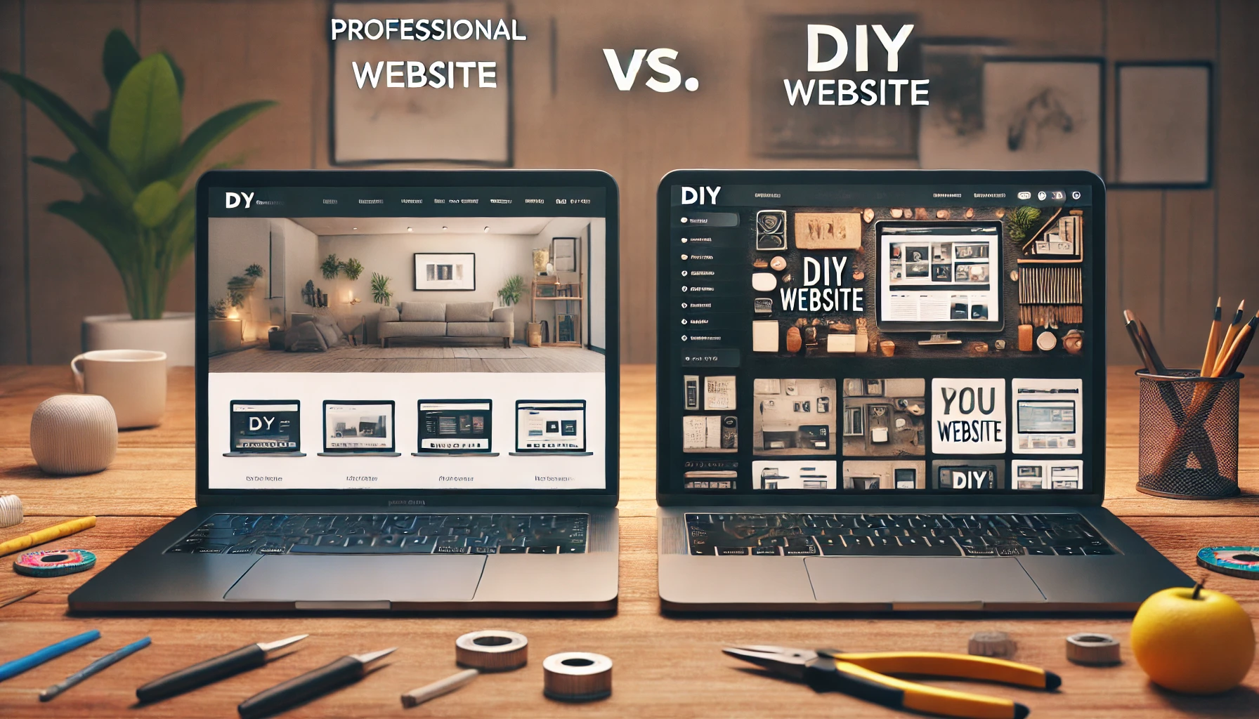 Professional vs. DIY Website